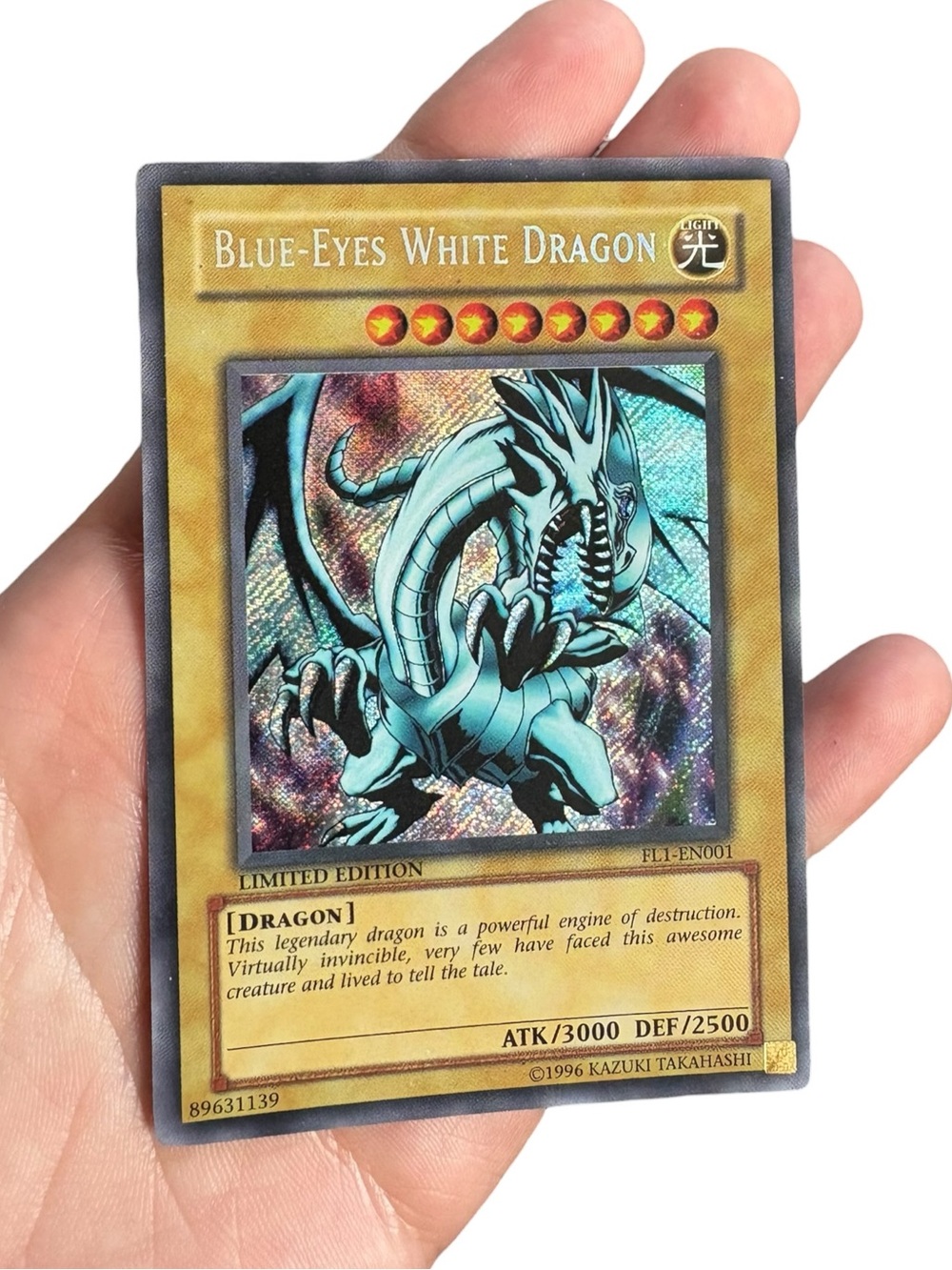 Yu-Gi-Oh Blue-Eyes White Dragon FL1-EN001 Limited Edition Secret Rare